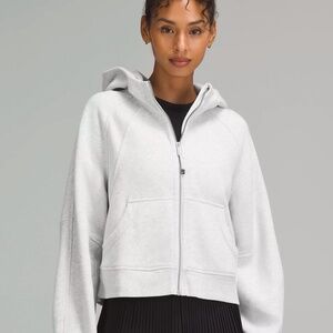 Lululemon Gray Scuba Oversized Full-Zip Hoodie
